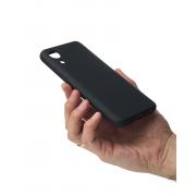 Силиконовый чехол SOFT Silicone Case для Samsung A03 Core (без лого) черный