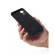 Силиконовый чехол SOFT Silicone Case для Samsung A03 Core (без лого) черный