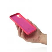 Силиконовый чехол SOFT Silicone Case для Samsung A03 Core (без лого) малиновый