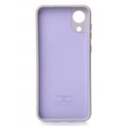 Силиконовый чехол SOFT Silicone Case для Samsung A03 Core (без лого) глициния