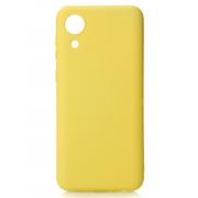Силиконовый чехол SOFT Silicone Case для Samsung A03 Core (без лого) лимонный