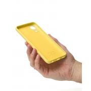 Силиконовый чехол SOFT Silicone Case для Samsung A03 Core (без лого) лимонный