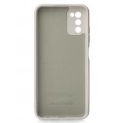 Силиконовый чехол SOFT Silicone Case для Samsung A03S (без лого) серый