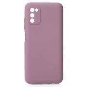 Силиконовый чехол SOFT Silicone Case для Samsung A03S (без лого) лаванда