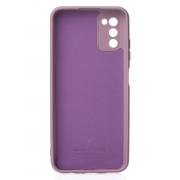 Силиконовый чехол SOFT Silicone Case для Samsung A03S (без лого) лаванда