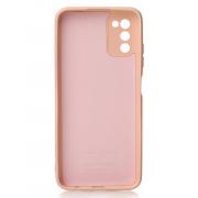 Силиконовый чехол SOFT Silicone Case для Samsung A03S (без лого) пудра