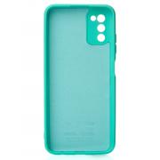Силиконовый чехол SOFT Silicone Case для Samsung A03S (без лого) бирюза