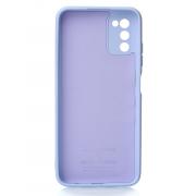 Силиконовый чехол SOFT Silicone Case для Samsung A03S (без лого) фиалковый