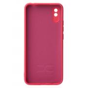 Силиконовый чехол SOFT Silicone Case для Xiaomi Redmi 9A/9i Sport/9a Sport (без лого) малиновый