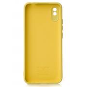 Силиконовый чехол SOFT Silicone Case для Xiaomi Redmi 9A/9i Sport/9a Sport (без лого) лимонный