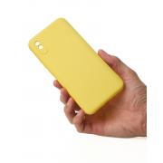 Силиконовый чехол SOFT Silicone Case для Xiaomi Redmi 9A/9i Sport/9a Sport (без лого) лимонный