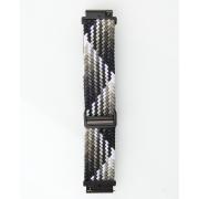 Ремешок для часов UNIVERSAL "Nylon Braided Magnetic" 22 мм black and white