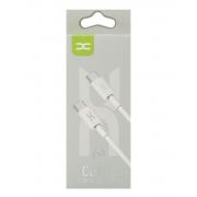 USB cable DC Type-C to Type-C (CL-F62) 60W/ 2m белый