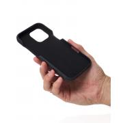 Чехол LEATHER Case для iPhone 16 Pro Max black