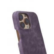 Чехол LEATHER Case для iPhone 16 Pro Max deep purple