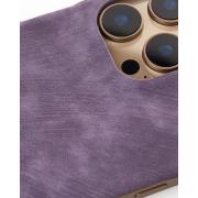 Чехол LEATHER Case для iPhone 16 Pro Max deep purple