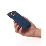 Чехол LEATHER Case для iPhone 16 Pro Max denim