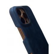 Чехол LEATHER Case для iPhone 16 Pro Max denim