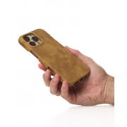 Чехол LEATHER Case для iPhone 16 Pro Max desert titanium