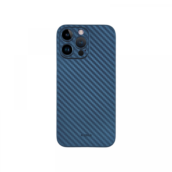 Карбоновый чехол K-DOO Air Carbon (UltraSlim 0.45mm) для iPhone 13 Pro синий