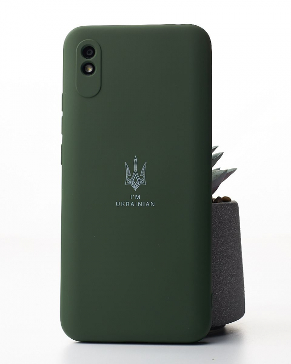 Силиконовый чехол Original pack SOFT для iPhone 12 Pro Max (ТРИЗУБ) темно-зеленый