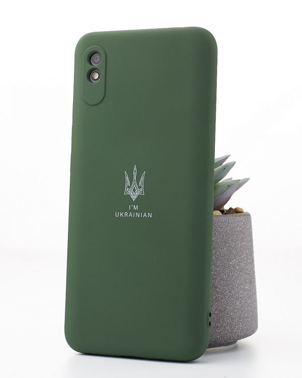 Силиконовый чехол Original pack SOFT для iPhone 12 Pro Max (ТРИЗУБ) темно-зеленый