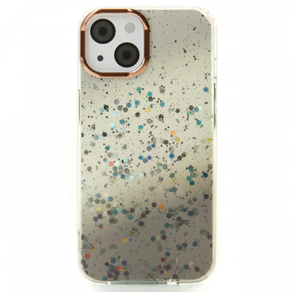 Акриловый чехол Confetti для iPhone 14 черный