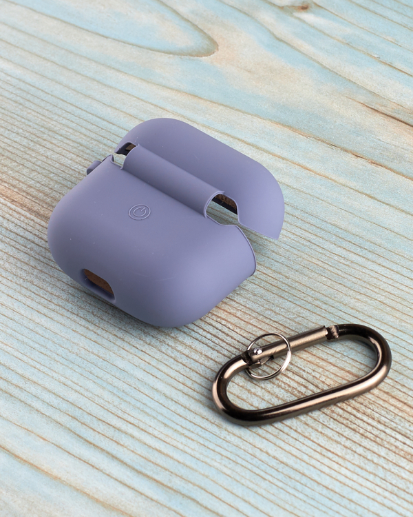 Чехол для Airpods 3 SOFT+Fiber grey lavender