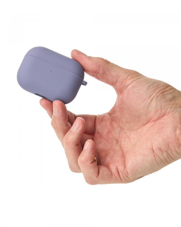 Чехол для Airpods Pro SOFT+Fiber grey lavender