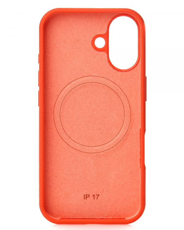 Силиконовый чехол Slim Ring Soft с поддержкой MagSafe для iPhone 17 orange