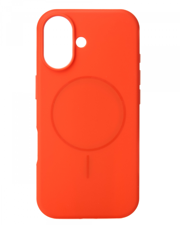 Силиконовый чехол Slim Ring Soft с поддержкой MagSafe для iPhone 17 orange