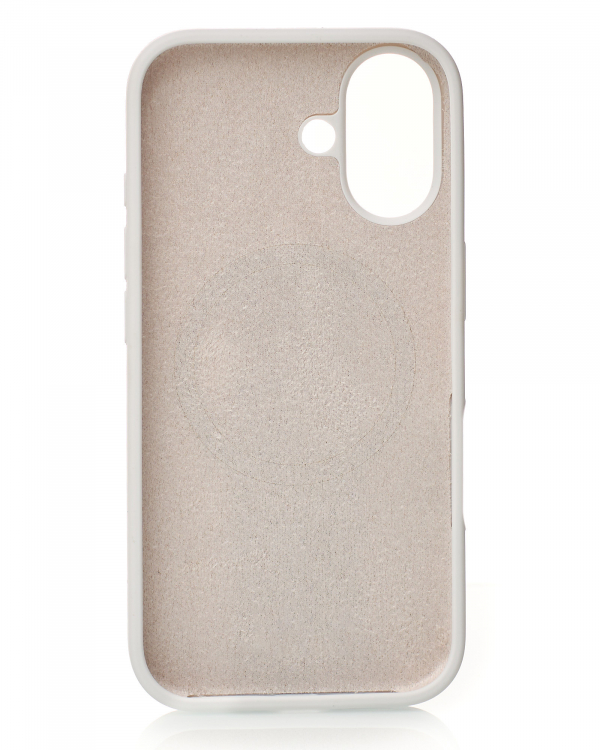 Силиконовый чехол Slim Ring Soft с поддержкой MagSafe для iPhone 17 white