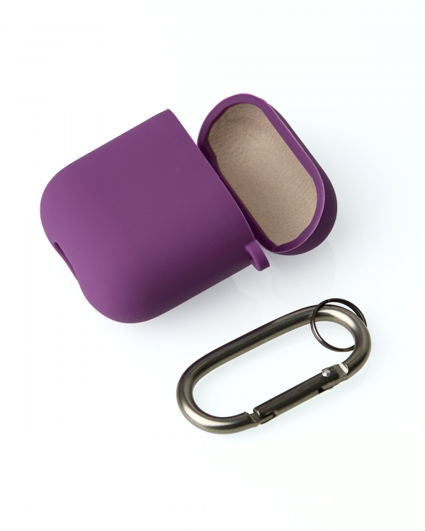 Чехол для Airpods 1/2 SOFT+Fiber grape