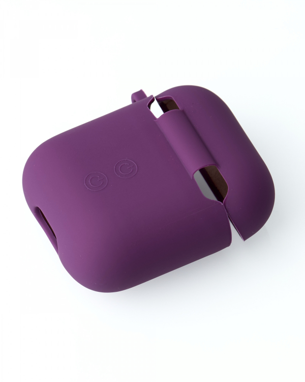 Чехол для Airpods 1/2 SOFT+Fiber grape