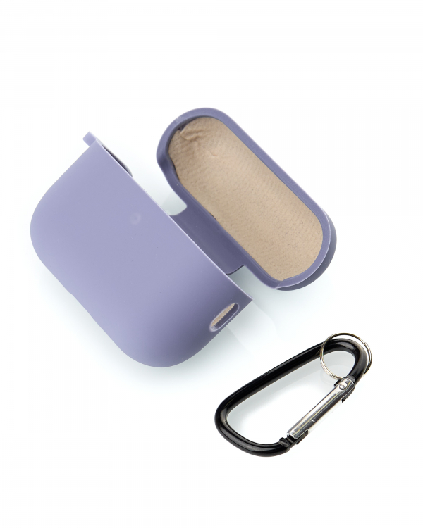 Чехол для Airpods Pro3 SOFT+Fiber grey lavender