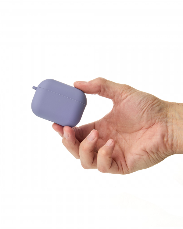 Чехол для Airpods Pro3 SOFT+Fiber grey lavender