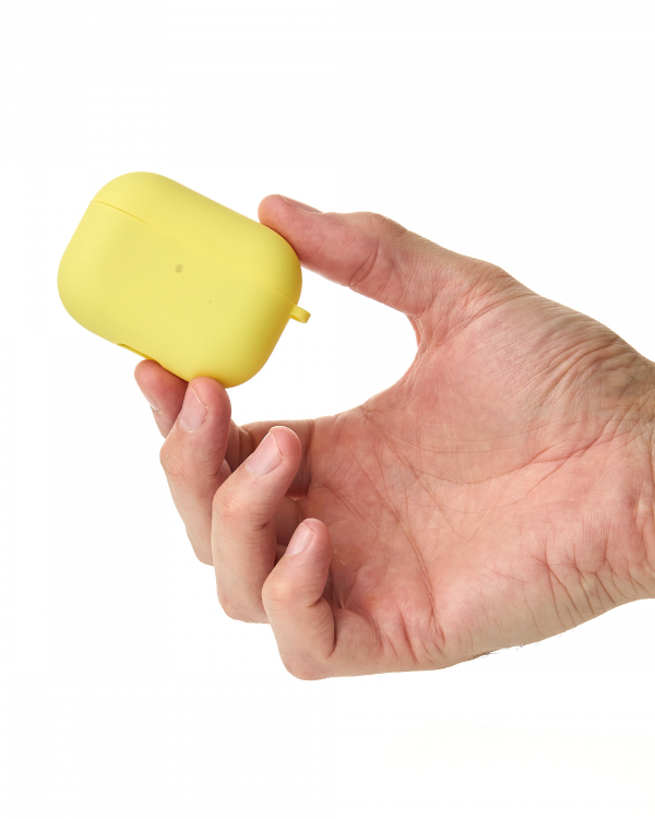 Чехол для Airpods Pro SOFT+Fiber shiny yellow