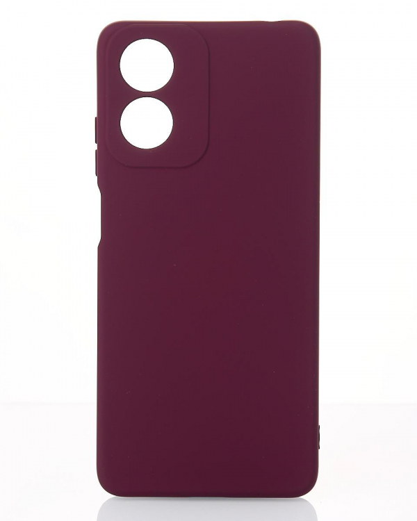 Силиконовый чехол SOFT Silicone Case для Motorola G04 (без лого) бордовый