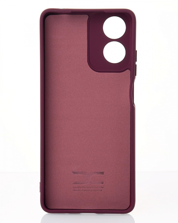 Силиконовый чехол SOFT Silicone Case для Motorola G04 (без лого) бордовый