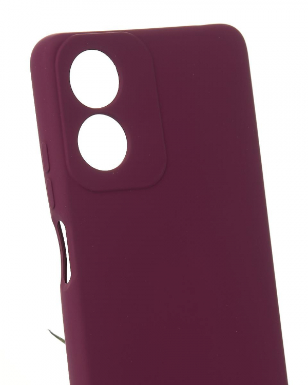 Силиконовый чехол SOFT Silicone Case для Motorola G04 (без лого) бордовый