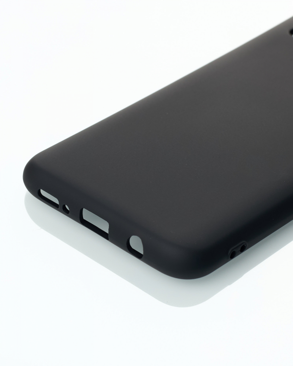 Силиконовый чехол SOFT Silicone Case для Samsung A20/ A30 HQ (без лого) черный