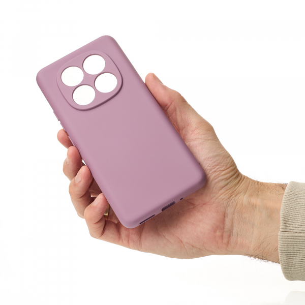 Силиконовый чехол SOFT Silicone Case для Xiaomi Redmi Note 14 Pro Plus 5G (без лого) лаванда