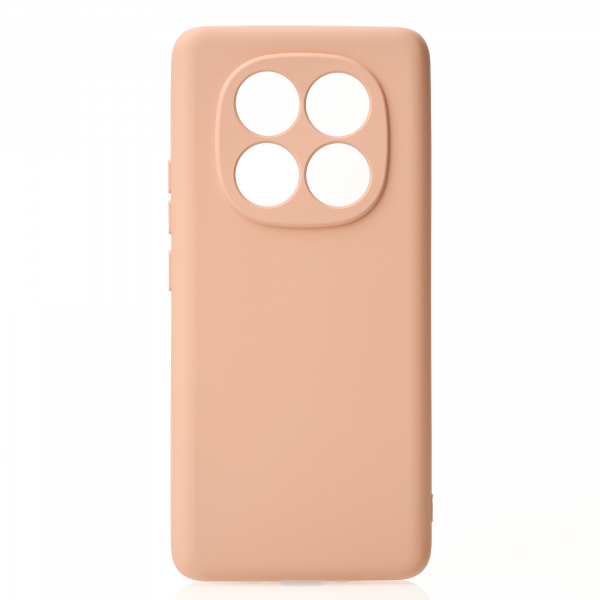 Силиконовый чехол SOFT Silicone Case для Xiaomi Redmi Note 14 Pro Plus 5G (без лого) пудра