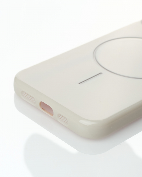 Чехол Glamour Beats Case with MagSafe для iPhone 13/14 natural titanium