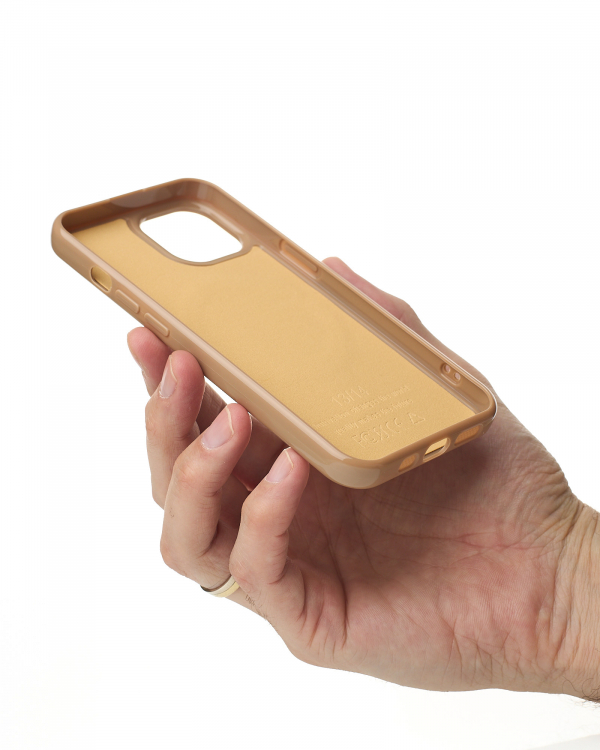 Чехол Glamour Beats Case with MagSafe для iPhone 13/14 desert titanium