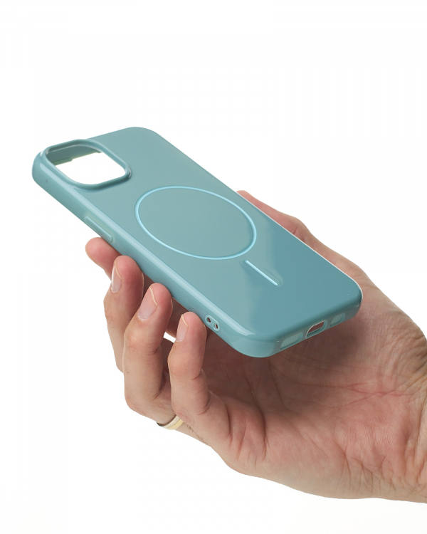Чехол Glamour Beats Case with MagSafe для iPhone 13/14 wave blue