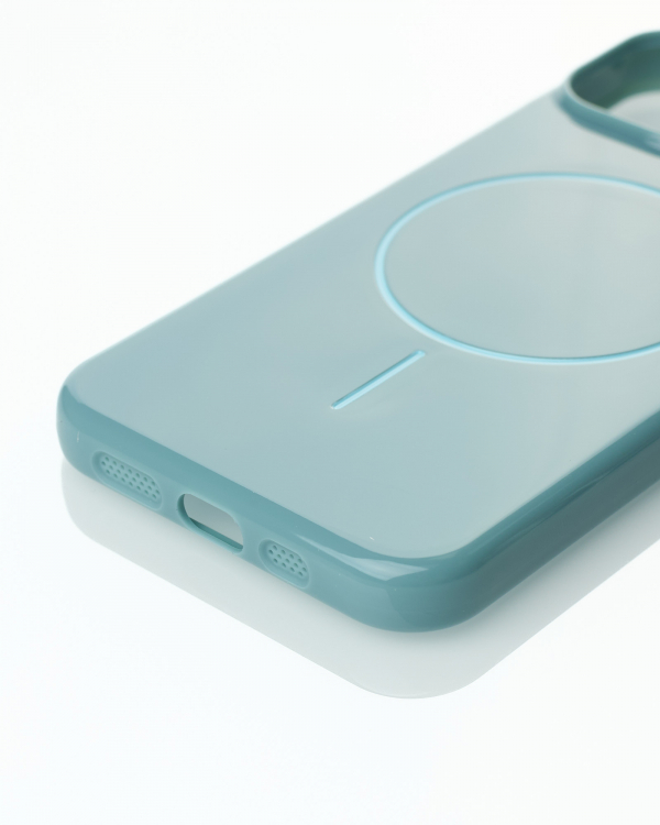 Чехол Glamour Beats Case with MagSafe для iPhone 13/14 wave blue