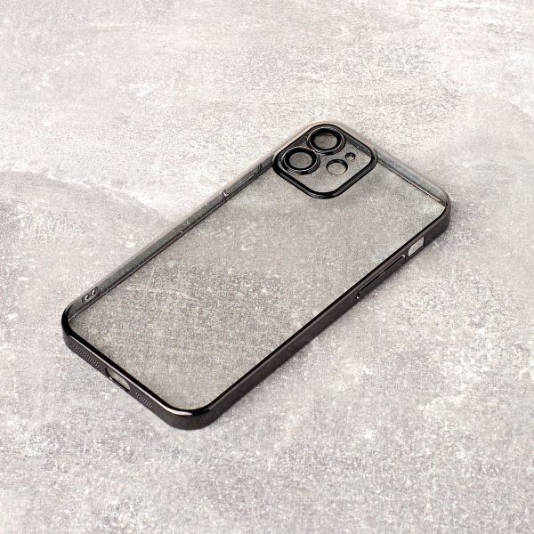 Пластиковый чехол GLITTER для iPhone 12 черный