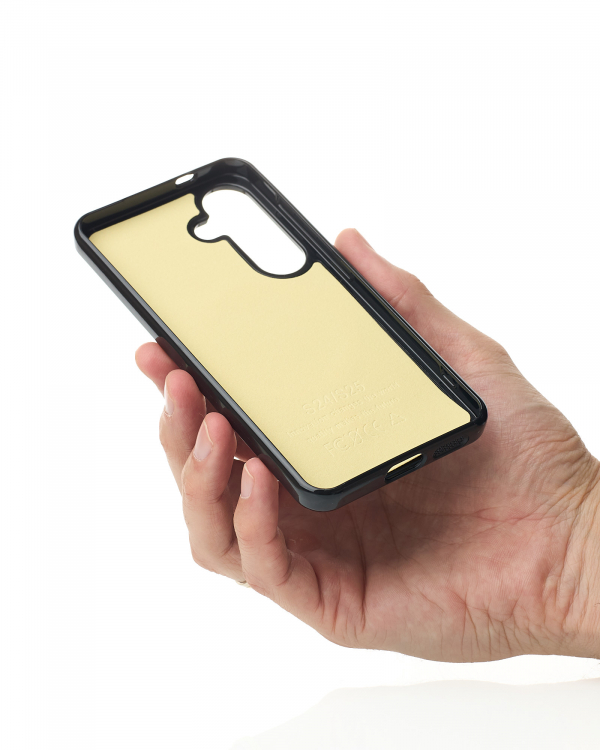 Силиконовый чехол Slim Ring Glamour с поддержкой MagSafe для Samsung S23 FE black