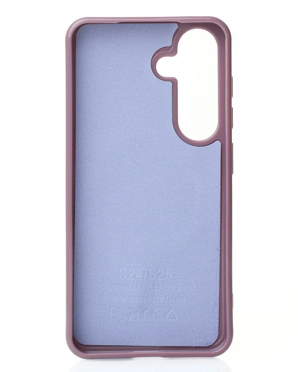 Силиконовый чехол Slim Ring Glamour с поддержкой MagSafe для Samsung S23 FE deep purple